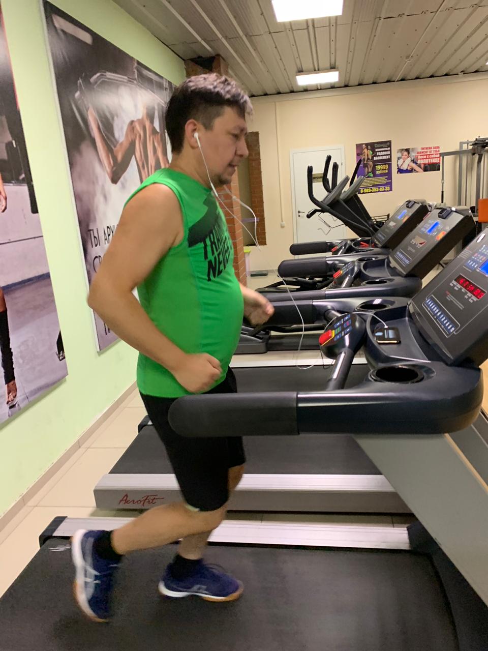 Rustam Faiz following conventional diet and cardio advice